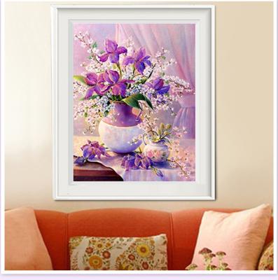 China Eco-friendly 5D Diamond Painting Purple Small Dot Stick Drill Full Of Diamonds Show Stick Drill Living Room Bedroom DIY Diamond Painting for sale