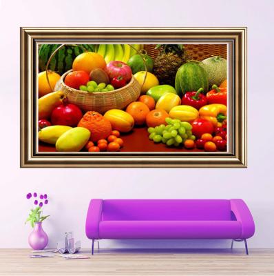 China Full Diamond Painting Living Room New DIY Eco-friendly Fruit Pattern Kitchen Restaurant Diamond Embroidery Decoration Painting for sale