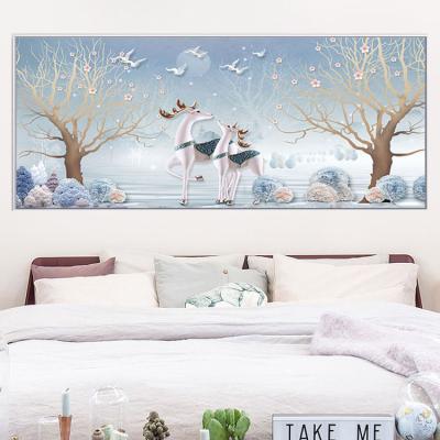 China New Eco-friendly Nordic Elk Deer Full Diamond Painting Nordic Elk Deer DIY Painting Round Square Diamond Painting Living Room Bedroom for sale