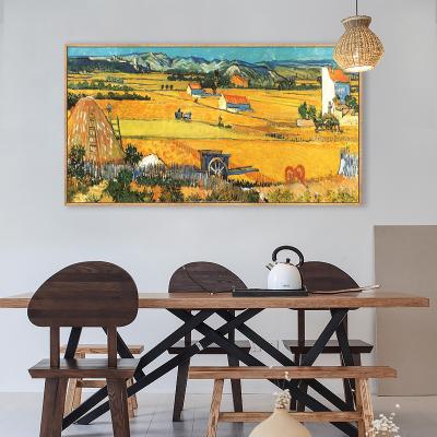 China Environmental Friendly DIY Diamond Painting Restaurant Full Of Diamond Stickers Diamond Embroidery Bedroom Van Gogh Harvest Painting for sale