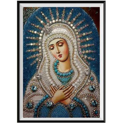 China 5D Character Mother And Child Sticker Diamond Embroidery Home Decoration Religious Round DIY Mosaic Diamond Painting Eco-friendly for sale