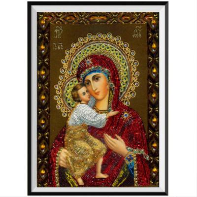 China Full Diamond Embroidery Religious Mosaic Art Square Drill Eco-friendly 5D DIY Diamond Painting Religion Icons Cross Rhinestone Decor for sale