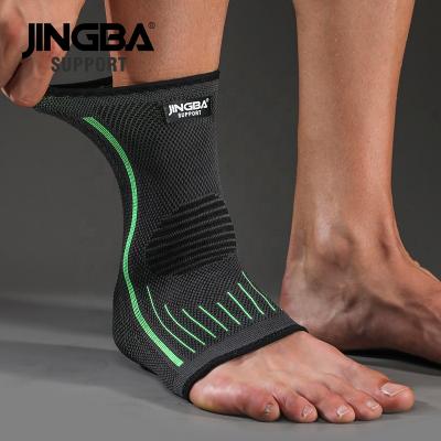 China JINGBA SUPPORT 9047A Durable Customized Ankle Foot Support Bands Low MOQ Ankle Guard Wrap For Sports Training for sale