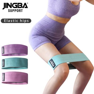 China Fitness Exercise JINGBA SUPPORT 9924 Multi Color Custom Yoga Exercise Booty Hip Resistance Bands With High Elasticity for sale