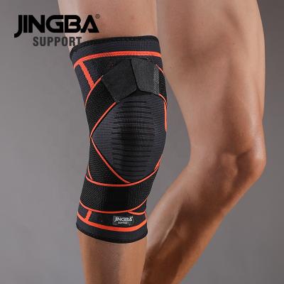 China Ensure sport protection JINGBA BACK 2167B customized nylon compression knee support sleeves to avoid injuries for sale