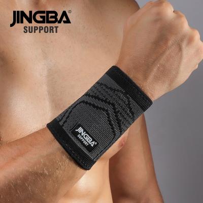 China JINGBA SUPPORT 7017 Breathable Comfortable Strength Training Wrist Support Elastic Pads Cross Fit Wrist Support Protector for sale