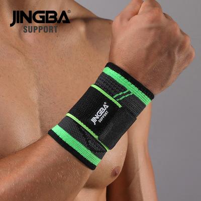 China High Elasticity JINGBA SUPPORT Male Female Wrist Support Bands 8017A Sports Fitness Wrist Braces For Basketball Players for sale