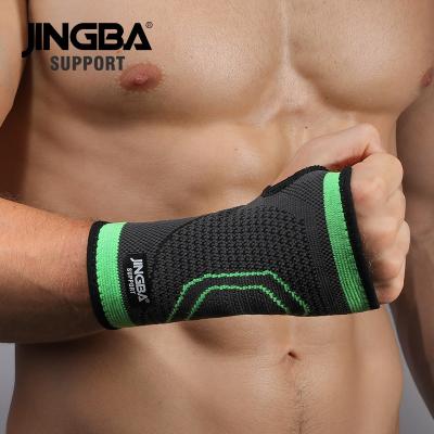 China Breathable JINGBA BACK 7027A Hand Knitting Wrist Support Strap Breathable Bandages For Weightlifting Trainers for sale