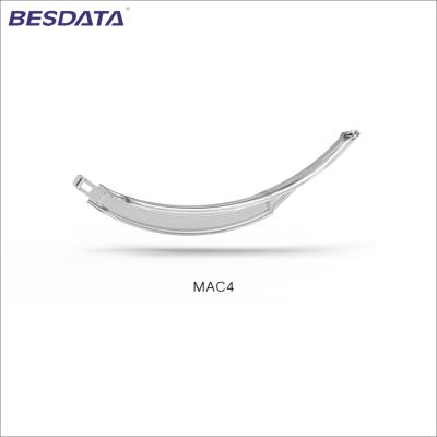 China BESDATA High Quality Professional Portable Disposable Laryngoscope Miller Blade Size #00 Medical White Disposable Blades For Intubation for sale