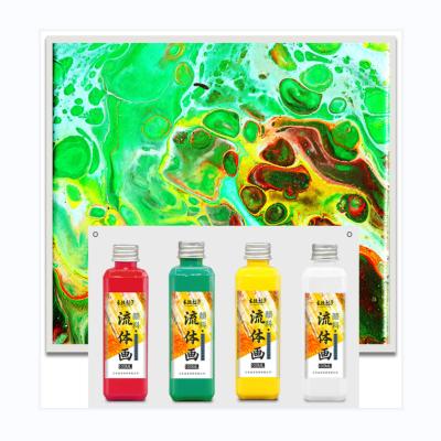 China Fun Waterproof Fluid Art Pour Painting For Artistic Creation No Base Required Pouring 100ML Acrylic for sale