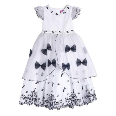 China Summer Baby Princess Clothes Children Birthday Party Washable Wedding Dress Embroidered Boutique Clothing For Kids for sale