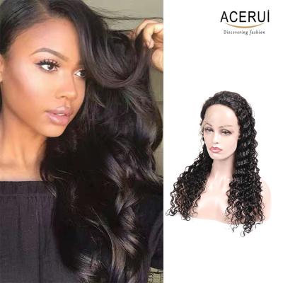 China Hd Transparent Lace Hair Wigs Body Wave Virgin Lace Front Human Hair Deep Swiss Full Wigs for sale