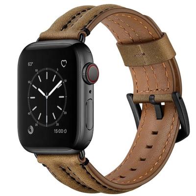 China High Quality Leather Watch Band Strap For Apple Watch Series 1 2 3 4 Watch Genuine Leather Band for sale