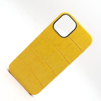 China Crozzling For Phone 12 Genuine Crocodile Leather Case For Phone Case Cover Multiple Colors, Customized Logo for sale