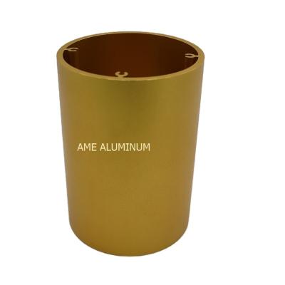 China Custom Design Cylinder Extrusion Aluminum Heatsink Profile with Anodized Finish for sale