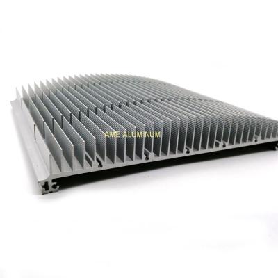 China Extruded Amplifier Grow Light Aluminium Heat Sink For Cooling System en venta