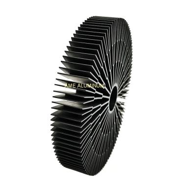 China Custom Anodized Round Aluminum Heatsink For Led Light for sale