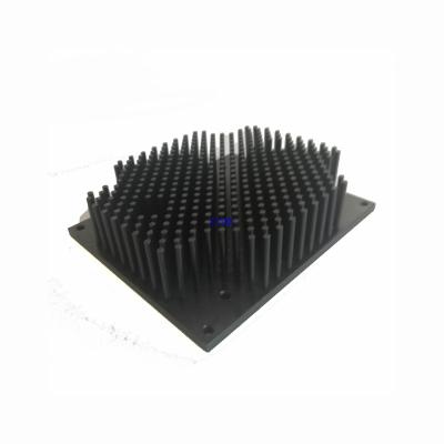 China Die-cast aluminum heatsink black anodize compact aluminum teeth arranged for efficient heat dissipation zu verkaufen