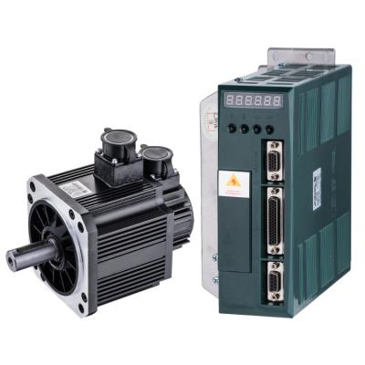 China Synmot 1kW Factory 3Pahse AC 220V 2500Rpm Totally Enclosed CNC Servo Motor With Driver Encoder for sale