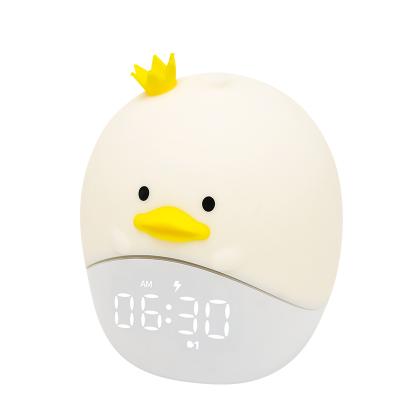 China Modern Digital Alarm Clock for Boys Girls with Night Light, LED Digital Bedside Clock, Kids Wake Up Light Alarm Clock for sale