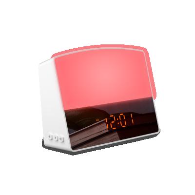 China Antique Style APP and Voice Control Smart Wake Up Light Sunrise Alarm Clock Compatible with Alexa Echo Google for sale