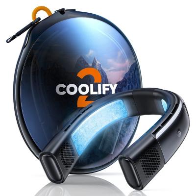 China Cool 10-12 Degree Instantly TORRAS 2022 COOLIFY2 5000mAh Smart Portable Neck Fan Wraparound Cooling Cooler & Heater Neck Air Conditioner for sale