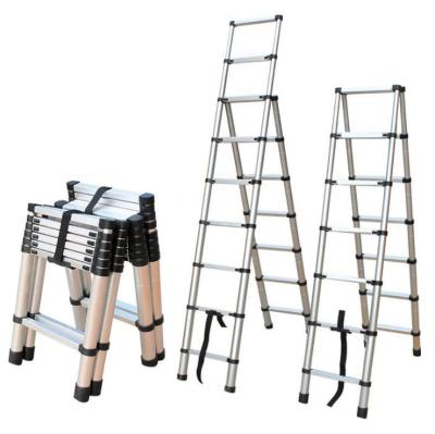 China Telescopic Ladders Aluminum Alloy Heavy Duty Telescopic 150kgs Extension Ladder for sale