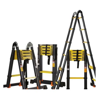 China Telescopic Ladders Multi Purpose Aluminum Telescopic Ladder With Two Side Folding Ladder for sale