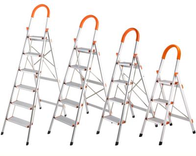 China Lightweight 6 Step Folding Ladders A Shape Household Ladder for sale