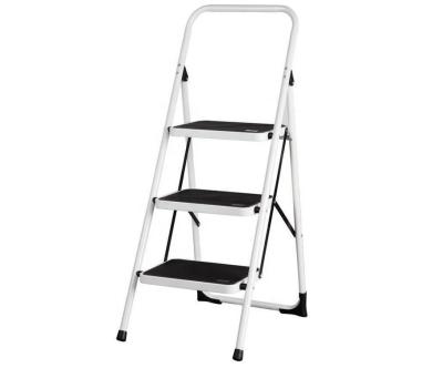 China Folding Ladders Folding Steel EN131 3 Steps Ladder for sale