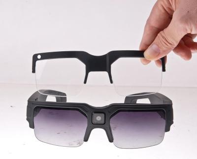 China Waterproof / Waterproof Smart A03 Face Detecting Sunglasses With Hidden Camera For Security Monitoring for sale