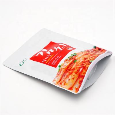 China New Products Ziplock Resealable Valve And Aluminum Foil Packaging Bags For Kimchi for sale