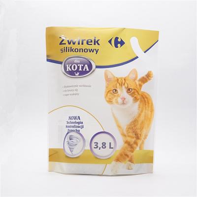 China Custom Printed Moisture Proof Plastic Food Packaging Bags Pet Mylar Bag Pouch Cat's Litter Bag for sale