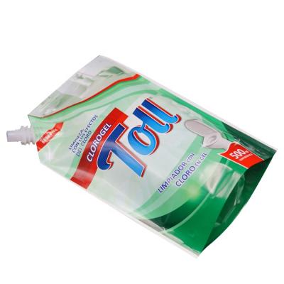 China Recyclable Pouch Bag With Spout Customized Heat Seal Plastic Liquid Bag for sale