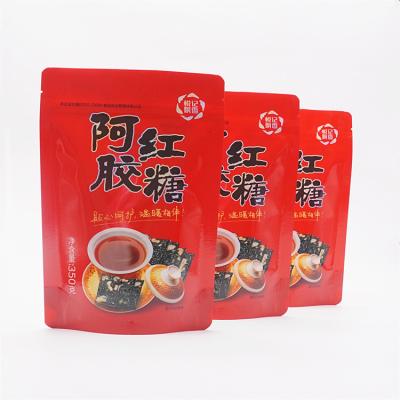 China Plastic Pouch Zip Lock Mylar Red Moisture Proof Bag Bags Custom Printed Kraft Paper Food Ziplock Paper Bags for sale