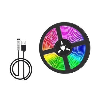 China Outdoor Smart Bluetooth LED Strip Lights Infrared Control RGB5050 Flexible 5V Lamp for TV Backlight Christmas Decoration Gift for sale