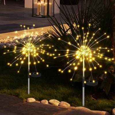 China Garden lamp Outdoor Holiday Solar Firework Lights IP65 Waterproof Outdoor Fairy Lights With 8 Modes for Garden Patio Yard Holiday Party for sale