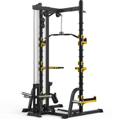 China Salon multi-function squat trainer household resistance combination full instrument bench lower longmen frame for sale