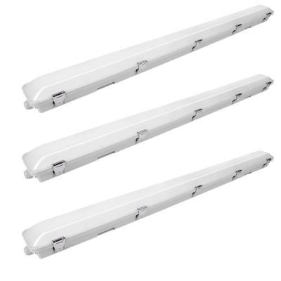 China Warehouse batten tri-proof lightweight popular led light fixture with saa backup battery for sale