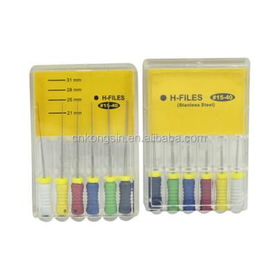 China Dental Regional Hand Use H Dental Endo Files for sale