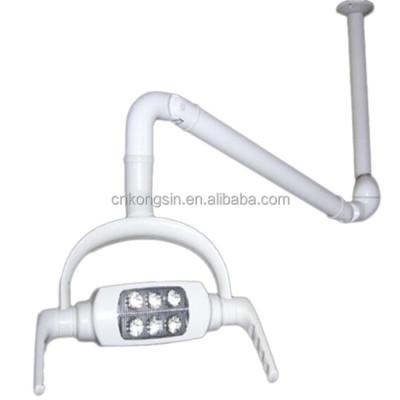 China Dental Regional Ceiling Mounted Type 6 LED Dental Light With Arm for sale