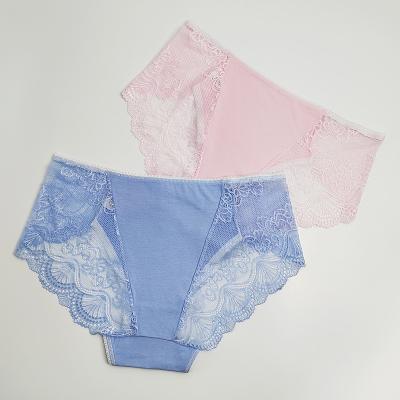 China Mid Waist Breathable Sexy Lingerie For Girls Comfortable Lace Underwear For Women for sale