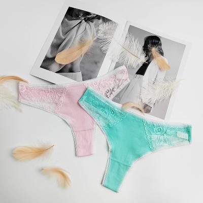 China Cotton Breathable Sexy Underwear For Ladies Comfortable Underwear For Ladies Lace Thong Soft Underwear For Girls for sale