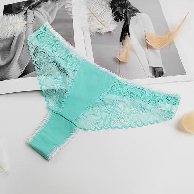 China New Style Lace Ladies Thong Fashion Girls Breathable Sexy Underwear Cotton Comfortable Breathable Underwear for sale