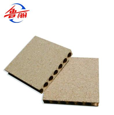 China Good quality core particle board/indoor hollow chipboard for sale