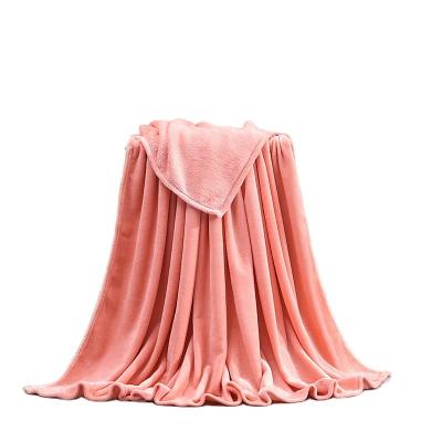 China New 2022 Viable Hot Sale Cheap Solid Color From Amazon Strip Fleece Coral Fleece Pet Blanket Gift Blanket for sale