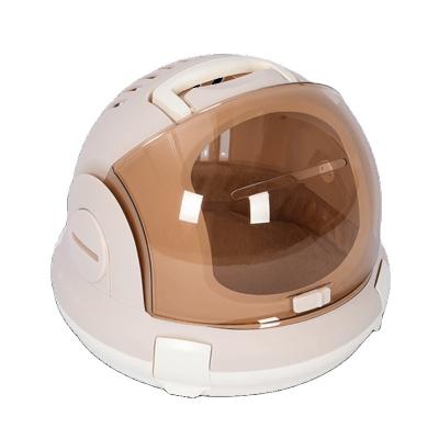 China Amazon Pet Travel 2022 New Plastic Air Pet Carrier Viable Hot Cheap Portable Goods Carry Small Animals for sale