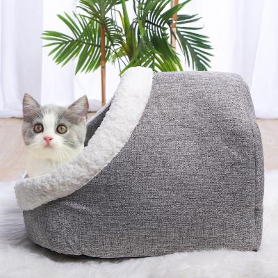 China 2022 Amazon Hot Selling Cheap Cat Bed Cat Litter Pet Bed Sustainable Cat Litter Universal Washable Removable for sale