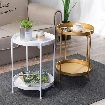 China Black Home Furniture Tray Metal Nordic Sets Mirrored (Height) Adjustable Coffee Table Living Room Round Luxury Gold Marble Modern Side Coffee Table for sale