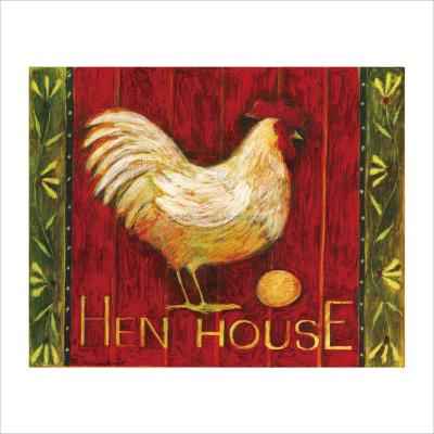 China Modern China OEM Paintings And Printing Artwork Unique-craft Rooster Hand-painted Decorative Canvas Painting for sale